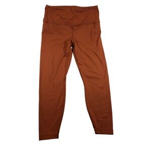 90 Degree By Reflex High Waist Leggings Women's‎ Size L Burnt Orange Activewear